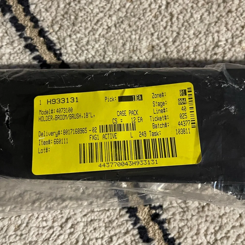 Carlisle Broom and Brush Holder | NWT